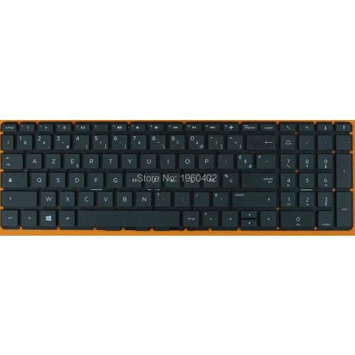 New FR French Clavier Keyboard For HP 15g-bx000 15q-by000 15-rb000 15-ra000Laptop, Black without Frame, No Backlit