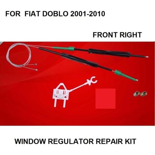 FOR FIAT DOBLO ELECTRIC WINDOW REGULATOR REPAIR KIT FRONT-RIGHT 2001-2010 NEW