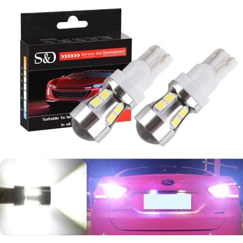 T10 T15 Canbus OBC Error Free Bulbs Interior LED DRL 194 W5W Car lamps External Auto Parking Lights 10-SMD 3030 White D030