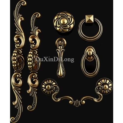 Hotsale 20PCS European American Style Kitchen Furniture Handles Pulls Antique Cupboard Drawer Wardrobe Cabinet Handles & Knobs