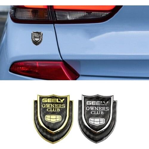 Carbon Fiber Metal Sticker for Geely Logo Emgrand EC7 EC8 X7 7 GE GT EV8 EX7 Vision CK GE MK Bl King Kong Gx7 Car Styling Decal