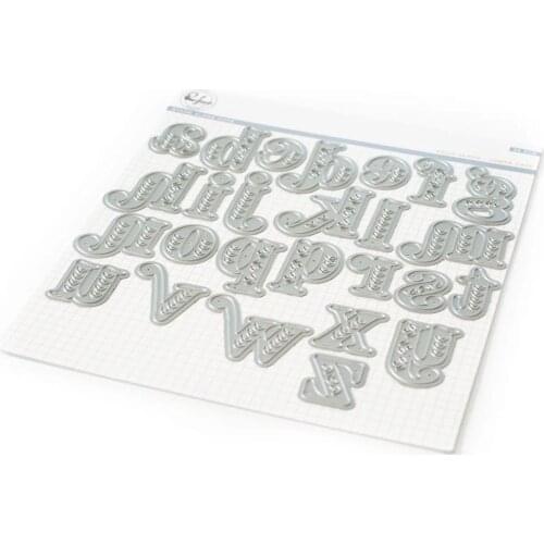AliliArts Metal Cutting Dies Lowercase lace letter diy Scrapbooking Photo Album Decorative Embossing PaperCard Crafts Die 2020