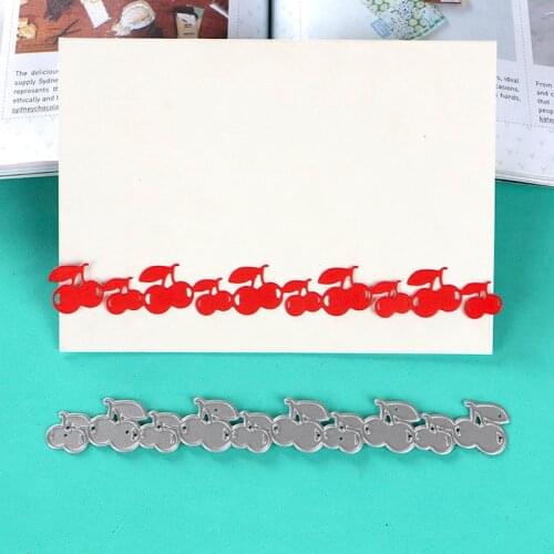 DUOFEN METAL CUTTING DIES Cherry Orange border for DIY papercraft projects Scrapbook Paper Album