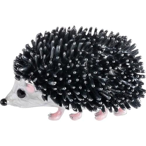 Cute Hedgehog Shape Brooch Pin Women Enamel Animal Statement Jewelry Backpack Jacket Decor Accessories