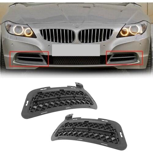 Car Front Grille Grill Lower Bumper Fog Light Cover Trim For-BMW Z4 E89 2009-2016