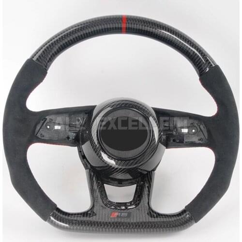 Personalized custom 100% real carbon fiber Steering wheel For Audi A4 Replacement Assembly