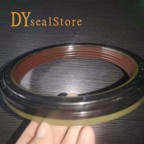 Wheel Hub Rotate Shaft Oil Seal VITON+NBR-145*185*16.5/20.5 Withstand Voltage Brown FKM Gaskets ISO 9001:2008
