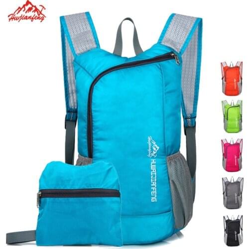 20L Foldable Waterproof Hiking Bag Women Men Casual Skin Pack Backpack Travel Daypack Outdoor Sports Camping Hiking Bag Rucksack