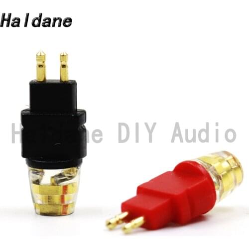 Haldane Gold-Plated Headphone Plug for HD525 HD545 HD565 HD650 HD600 HD580 Male to MMCX/0.78mm Female Converter Adapter