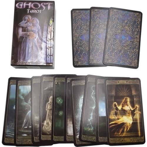 Ghost Tarot Deck English Version Mysterious Tarot Cards 78 Sheet Witch Divination Fate Friend Party Entertainment Board Game