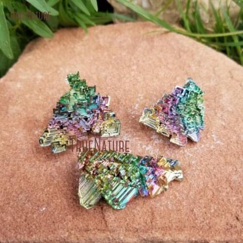Rainbow Bismuth Crystal Bismuth Display Piece Mineral Specimen Healing Crystals PM26392
