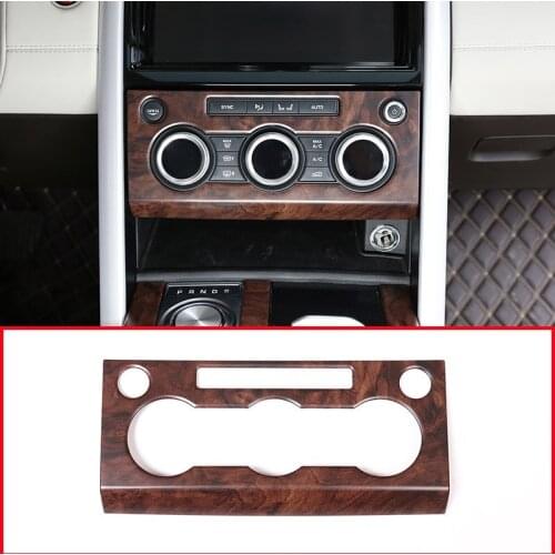 Rose Wood Grain For Land rover Discovery 5 LR5 L462 2017-2018 Car Center Air Conditioning Panel Cover Trim Car Accessories