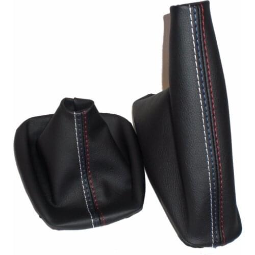 Car Shift Gear Stick Manual Handbrake Gaiter Shift Boot For BMW 3 Series E36 E46 M3 Car Styling Black Leather Boot