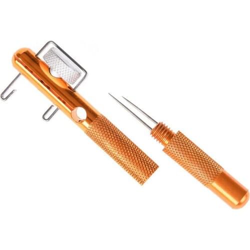 Fishing Hook Tier Double-Headed Needle Knots Tie Loop Tyer Tools Kit Fishing Line Knotter Tying Fishhook Needle Fishing Tool