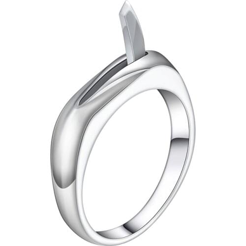 Self-defense Ring Silver Personal Protection Ring Invisible Personal Safety Men and Women Self-defense Personal Ring Jewelry