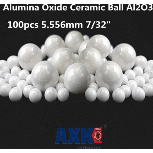 100pcs 5.556mm 7/32" Alumina Oxide Ceramic Ball Al2o3 For Bearing/pump/linear Slider/valvs Balls