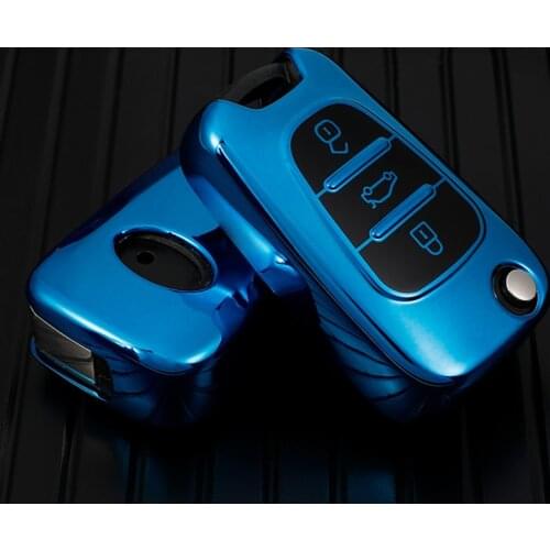 Remote 3 Buttons Foldable Flid TPU Car Key Case Cover For Kia Rio K2 K5 Sportage Sorento Holder Protect Shell Accessories