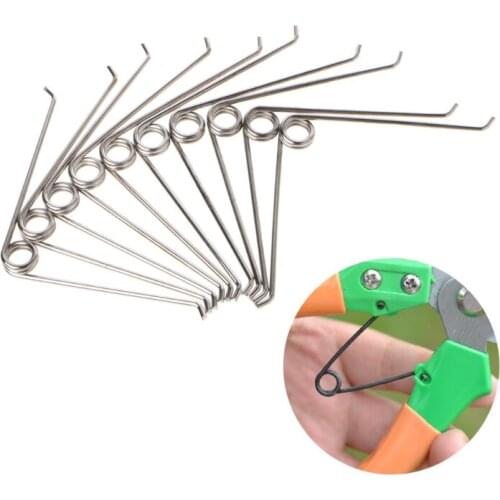 10Pcs V Shape Steel Compression Spring Gardening Scissors Accessories Tool 62KD