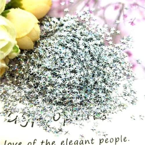 Ultrathin 3mm Mini Laser Star Sequins Nail Glitter Paillettes Eo-Friendly PET Loose Sequin Nails Art Manicure Material Decor 10g