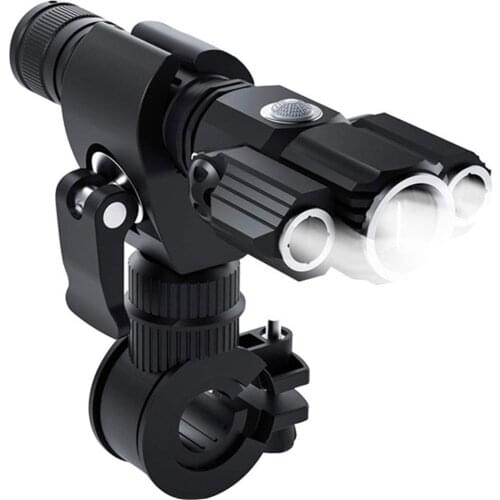 Bicycle Light USB Rechargeable Set Powerful Lumens Light Bike Headlight LED Three-light Outdoor Lighting Night Riding Flashlight