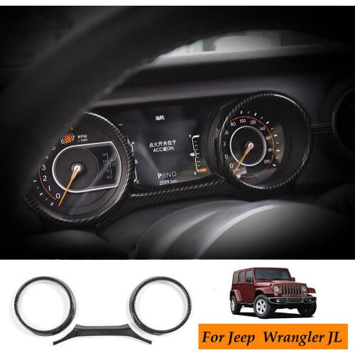 Inner Accessories Dashboard Control Panel Cover Trim For 2018 for Jeep Wrangler JL