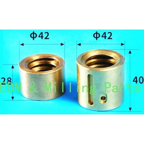 2pcs CNC Milling Machine Part Landscape Screw Nut X6325 Y Axis Mobile Copper Nut CNC Mill For Bridgeport Mill Part