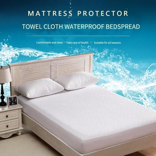 1 PC High Elastic Matress Gripper Solid Deep Pocket Fitted Sheet Extra Soft Breathable Mattress Cover with Waterproof Coating