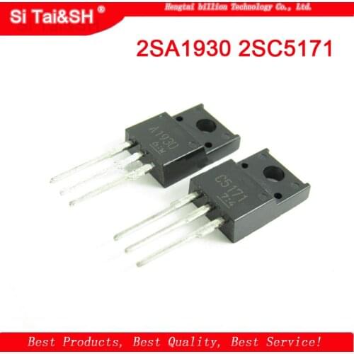 10PCS ( 5PCS 2SA1930 + 5PCS 2SC5171 ) A1930 TO-220 C5171 TO220 Original and new