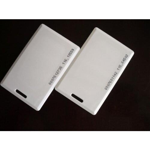 100pcs/lot 125Khz rfid proximity EM ID Smart card Clamshell 1.8mm thick Long distance access control smart blank card
