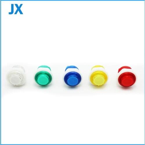 20pcs 28/24mm Transparency Illuminated button with Build-in Microswitch and LED - Screw fix/Arcade Accessories/Game Machine Part