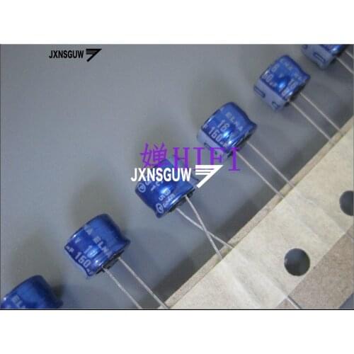 20PCS ELNA RE3 16V150UF 8X5MM blue robe audio Aluminum electrolytic capacitors 150uF/16V 85 degrees 150UF 16V