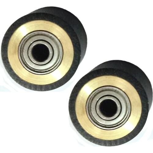 2pcs 4X11x16mm Rubber Plotter Rollers Roland Vinyl Cutter Copper Core Pinch Roller Cutting Plotter Wheels Press Paper Wheel