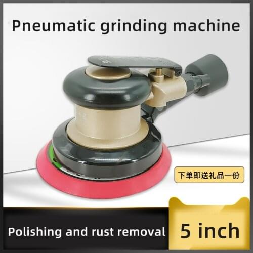 5 Inch Pneumatic Air Sander Polisher Tool Polishing Random Orbital Palm Machine Grinder for Car Paint Care Rust Removal