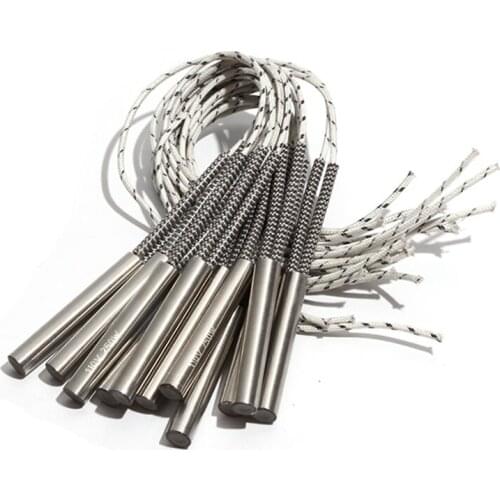 5PCS 12mm 62~75mm 316SUS Single Head Dual Heating Pipe 110V/220V/380V Tubular Heater 300W/320W/330W/340W/350W Electric Element