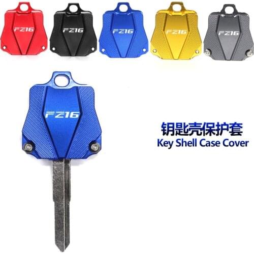 For Yamaha FZ16 FZ 16 2015-2016 Motorcycle Accessories CNC Aluminum Key Cover Cap Creative Products Keys Case Shell With Logo