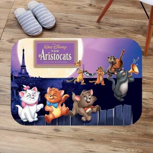 The Aristocats Bathroom Bath Mat Flannel Absorbent Non Slip Doormat Customized Entrance Door Mats Antiskid Toilet Rug
