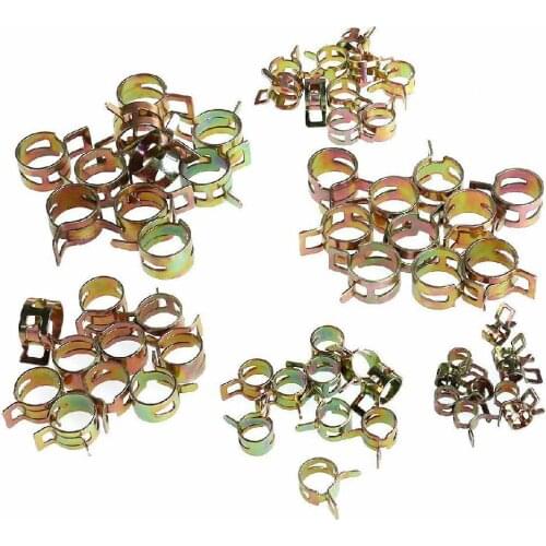 LanLan Car Auto Spring Clip Fuel Oil Water Hose Pipe Tube Clamp Fastener 6 Sizes