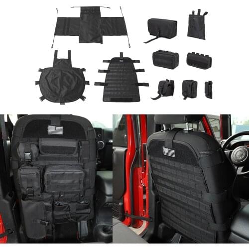 Seat Cover Case Protector Storage Bag Pocket for Jeep Wrangler JK 2007-2017 for Suzuki Jimny 2019 2020 2021 JB74 Car Accessories
