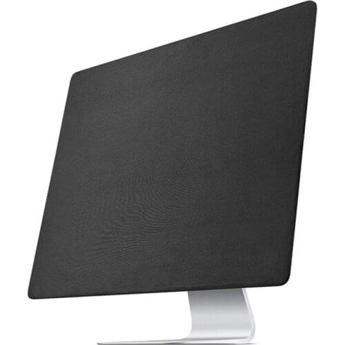 Black/Silver stretch Computer Monitor Dust Cover Protector with Inner Soft Lining for Apple iMac LCD Screen Dust Cover