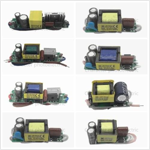 AC85-277V LED Built-in Driver 2-60W LED Driver 1-2x3W 2-4x3W 6-10x3W 10-18x3W 18-30x3W 600mA DC2-105V Constant Current