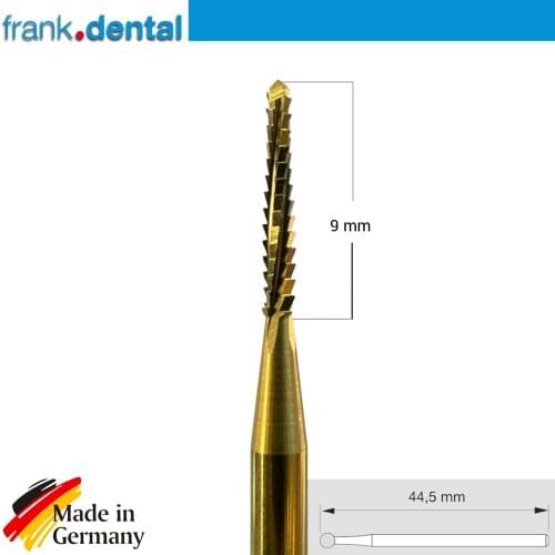 Frank Dental Titanium Coated Carbide Lindeman Surgery Burs- Lindemann Bone Cutter Burs