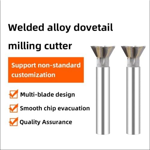 Koala Endmill Dovetail Milling Cutter for Metal Hard Alloy 45 Degree Cutter Carbide Wood Tools Cast Iron Woodworking Cnc