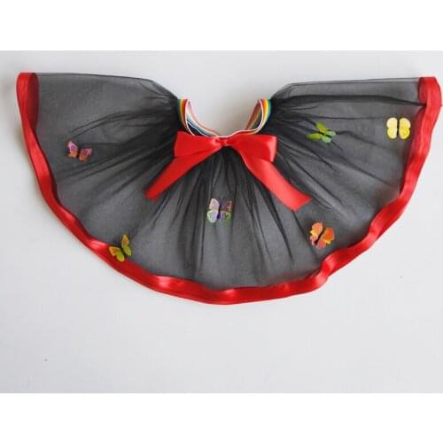 Butterfly Summer Baby Multilayer Tulle Tutu Skirt Colorful Pom Princess Mini Dress Children Clothing Pettiskirt Girl Clothes