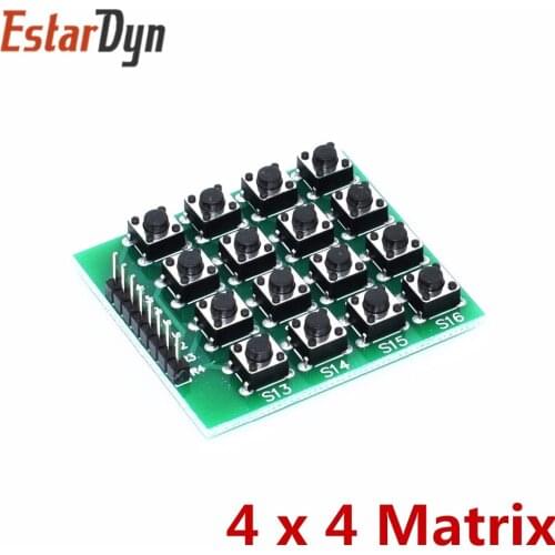 1PCS 4x4/4*4 Matrix Keypad Keyboard module 16 Botton mcu atmel S1/2