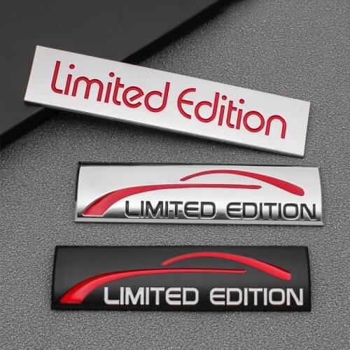 3D Metal Car Sticker Limited Edition Emblem Badge Decal Car Styling For BMW Audi Honda Toyota Chevrolet Hyundai Ford Decoration