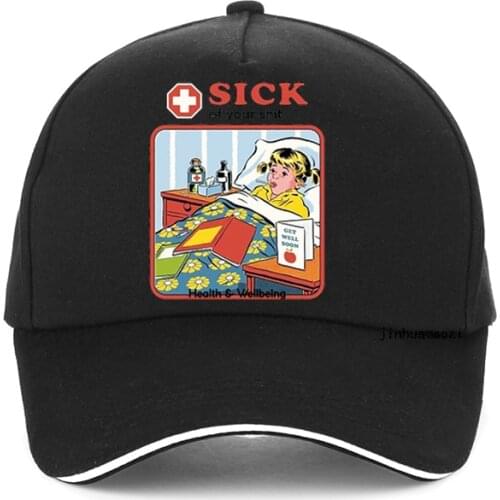 Sick Of Your Shit Anime Prints Men Baseball cap Sport Breathable Outdoor hip hop hat Fashion brand retro unisex Snapback hats