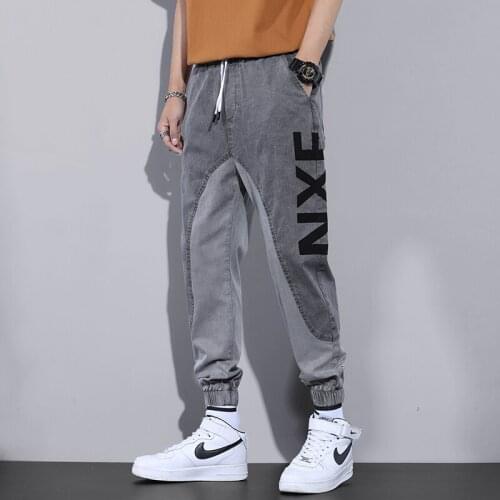 2021 Hip hop style Jeans Men Pants Trendy Male Streetwear Jogging Pants Outdoor Loose Trousers Casual Comfort Washed Denim Jeans