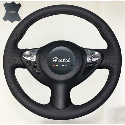 Nappa Leather braid on the Steering Wheel Cover for Infiniti FX FX35 FX37 FX50 Nissan Juke Maxima 2009-2014 Sentra
