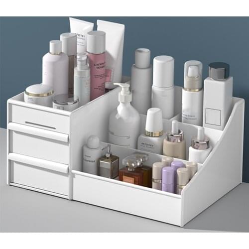 Makeup Organizer Large Capacity Cosmetic Storage Makeup Box Organizer Desktop Jewelry Nail Polish Makeup Container Makeup Holder