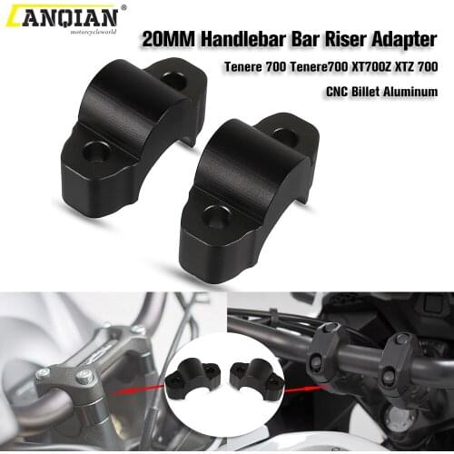 20MM Handlebar Risers FOR YAMAHA T7 Rally XTZ700 XT700Z XTZ 700 XT 700Z Tenere 700 Rally 2019 2020 22021 Motorcycle Accessories